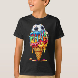 Camiseta Niños Niñas Drip de Fútbol Helado Drip Con Purpuri