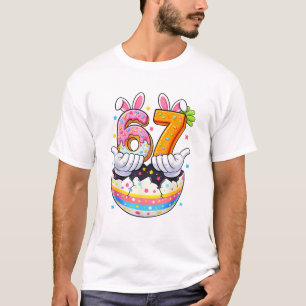 Camiseta Niños Niñas Huevos De Pascua Funny Bunny Seis Siet