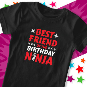Camiseta Niños Ninja Fiesta Karate Mejor Amigo Cumpleaños N