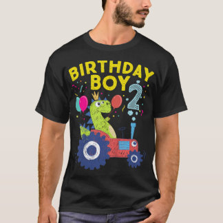 Camiseta Niños niño de 2º cumpleaños T-Rex Regalos de 2 año