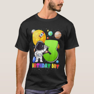 Camiseta Niños niño de 3 años Astrona de tercer cumpleaños