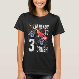 Camiseta Niños niño de 3 años Monstruo Ca de bebé de 3 años