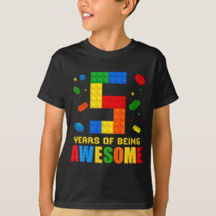 Camiseta Niños niño de 5 años de cumpleaños siendo increíbl