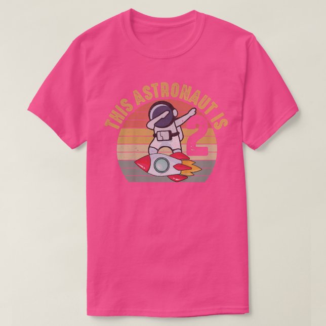 Camiseta Niños niño niño pequeño de 2 años en el espacio ex (Diseño del anverso)