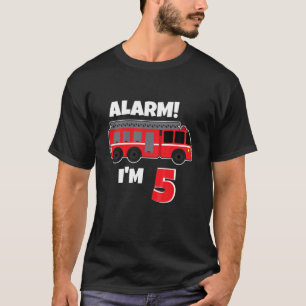 Camiseta Niños Niños 5º Alarma Del Motor De Bomberos De Cum