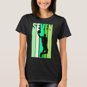 Camiseta Niños Niños 7 cumpleaños de básquetbol 7 retro úni