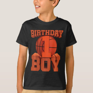 Camiseta Niños niños Bysketbyll Cumpleaños 1 Año Primer cum