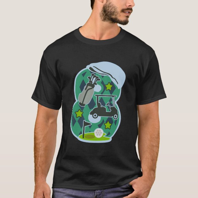 Camiseta Niños Niños Chicas 8 Años De Golf Más De 8 De Ocho (Anverso)