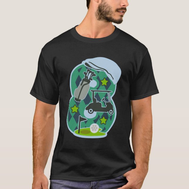 Camiseta Niños Niños Chicas 8 Años De Golf Más De 8 De Ocho (Anverso)