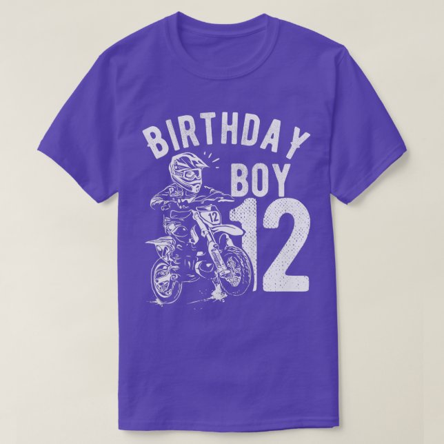Camiseta Niños niños de 12 años niño cumpleaños Dirt bike M (Diseño del anverso)