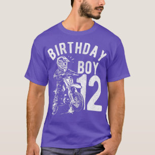 Camiseta Niños niños de 12 años niño cumpleaños Dirt bike M