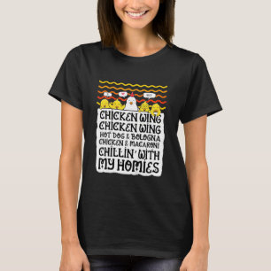 Camiseta Niños niños de pollo de ala de pollo Ala de Perro 