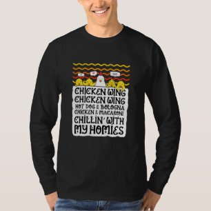 Camiseta Niños niños de pollo de ala de pollo Ala de Perro 