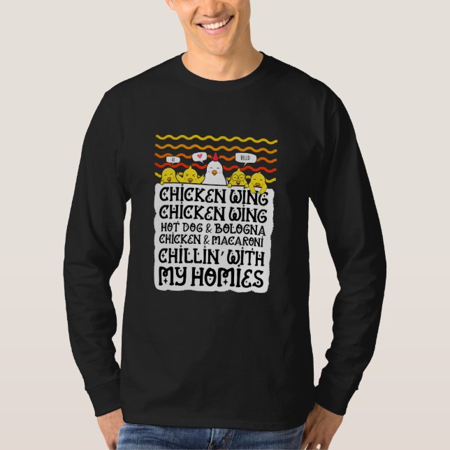 Camiseta Niños niños de pollo de ala de pollo Ala de Perro  (Anverso)
