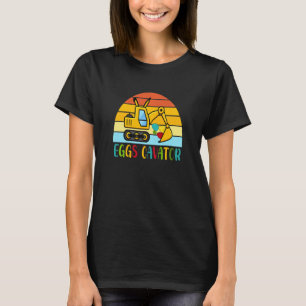 Camiseta Niños Niños Huevos Cavator Pascua Bunny Excavator