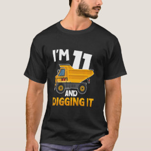 Camiseta Niños Niños Once 11 años 11º cumpleaños Construcci