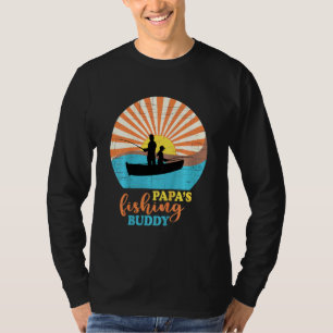 Camiseta Niños Niños Pescando Papas Buques De Pesca Para Ni