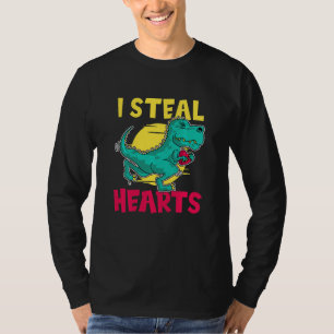 Camiseta Niños Niños Robó Corazones Trex Dino Niño Val