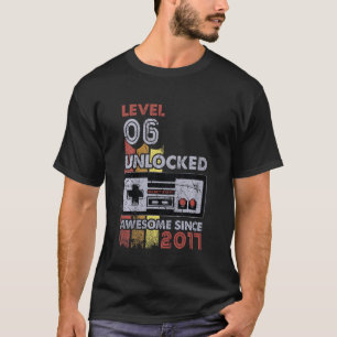 Camiseta Niños Nivel 6 Jugador desbloqueado 6to cumpleaños 