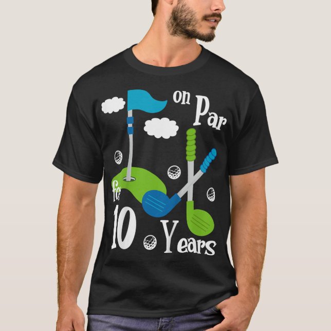 Camiseta Niños Noveno Día de Golf de 9 años Regalo de cumpl (Anverso)
