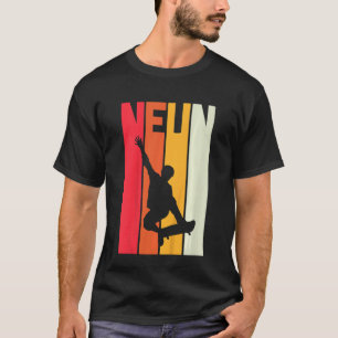 Camiseta Niños Noveno Nacimiento Niños Patinador de Patinaj