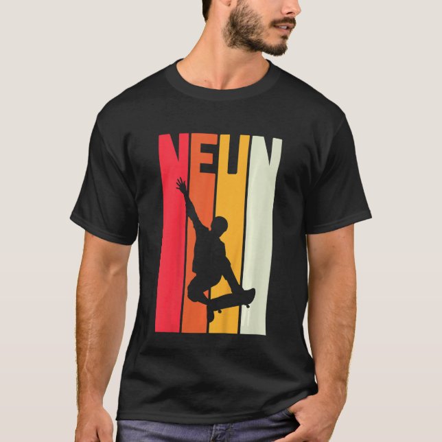 Camiseta Niños Noveno Nacimiento Niños Patinador de Patinaj (Anverso)