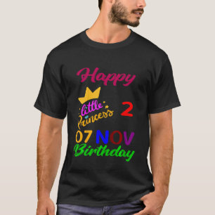 Camiseta Niños Noviembre Chicas Cumpleaños 7 Noviembre 2014