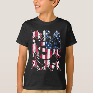 Camiseta Niños Número 3 Años Hockey sobre Hielo Cumpleaños