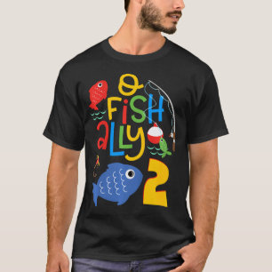 Camiseta Niños O-Fish-Ally Decoraciones de cumpleaños 2 año