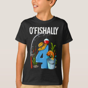 Camiseta Niños O'fishally 4 Años Cumpleaños De Pesca 4º