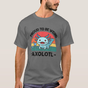 Camiseta Niños Orgullosos De Ser Raros Axolotl Azul Caminat