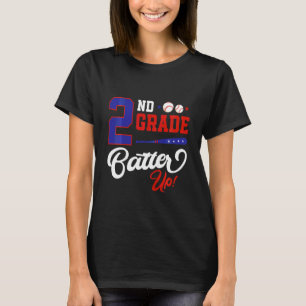 Camiseta Niños Outfit de béisbol de 2do grado Batter Up par