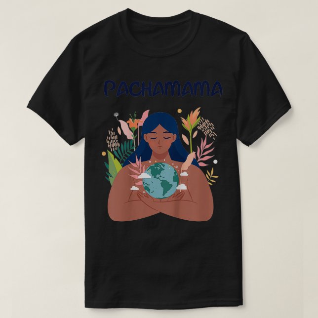 Camiseta Niños Pachamama, Madre Naturaleza, Ambientalista,  (Diseño del anverso)