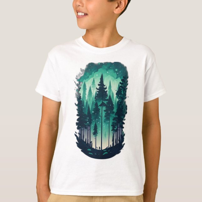 Camiseta Niños paisajistas de Pine Forest (Anverso)
