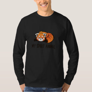 Camiseta Niños Panda Rojo Niño Mi Animal Espiritual Panda N