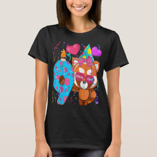 Camiseta Niños Panda rojo Noveno Chica de cumpleaños Tengo