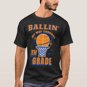 Camiseta Niños pasando por 7º grado deportes de boceto
