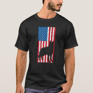 Camiseta Niños Pastor Alemán Kids GSP Perro Patriótico Amer