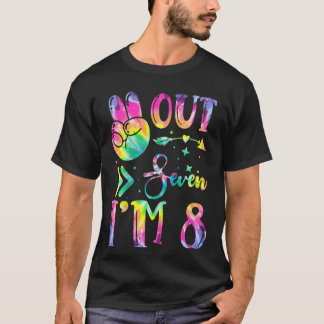 Camiseta Niños Paz Siete Años Cumplo 8 Años
