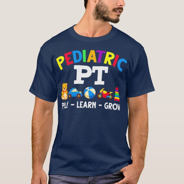 Camiseta Niños pediatras pediátricos con terapia física (Anverso)