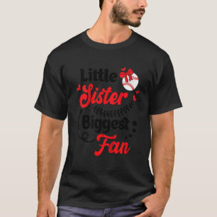 Camiseta Niños Pequeña Hermana Mayor Ventilador Del Béisbol