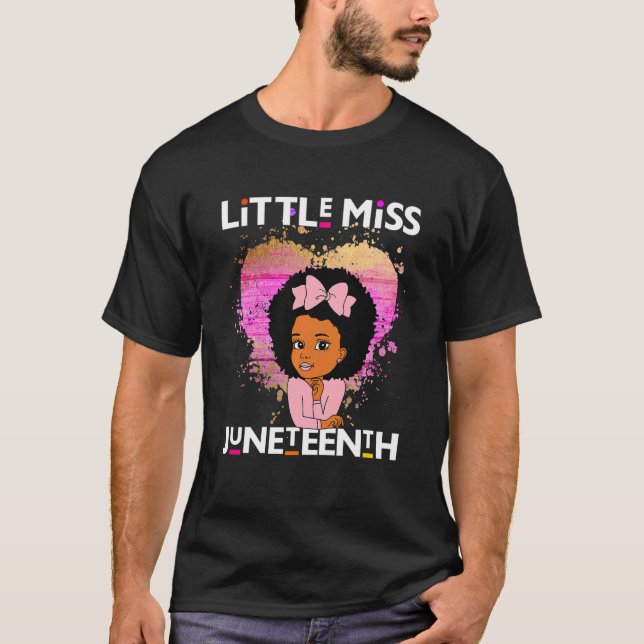 Camiseta Niños Pequeña Miss Junetdecis Chica Negro Magic Br (Anverso)