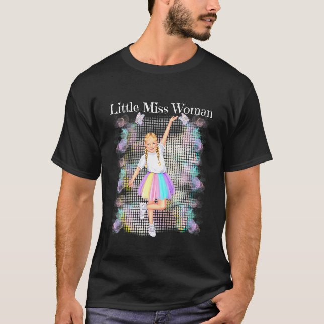 Camiseta Niños Pequeña Miss Mujer Día Internacional de la M (Anverso)
