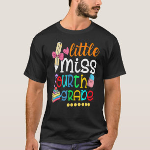 Camiseta Niños Pequeña Miss Tercer Grado De Vuelta A La Esc