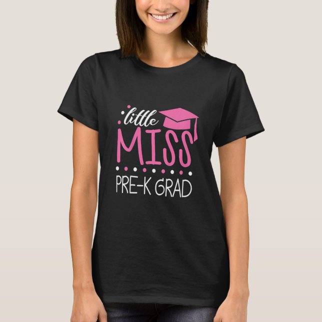 Camiseta Niños Pequeña Niña Niña Preescolar Graduada Preesc (Anverso)