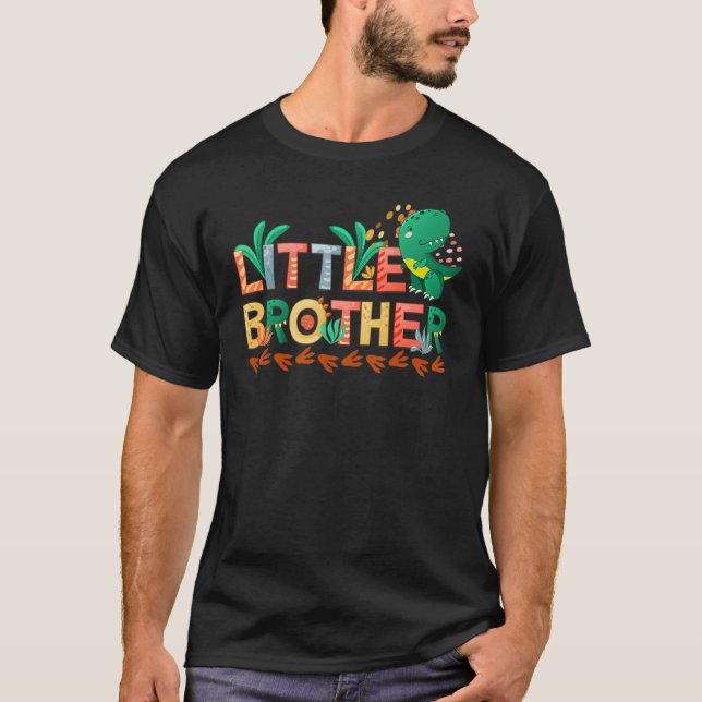 Camiseta Niños Pequeño Hermano Dino (Anverso)
