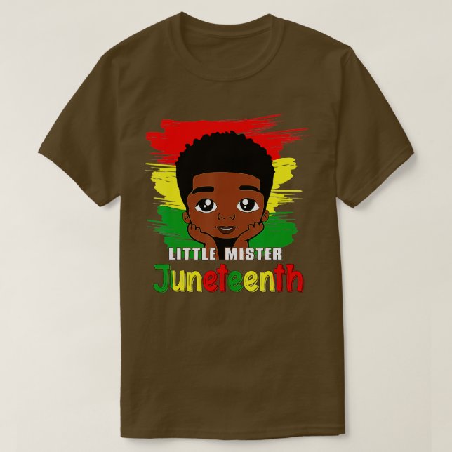 Camiseta Niños Pequeño Mister 10 De Junio Niño Negro Pequeñ (Diseño del anverso)