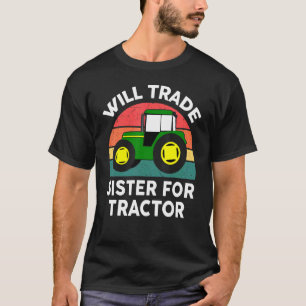 Camiseta Niños Pequeños Del Tractor Comerciarán Hermanas Co