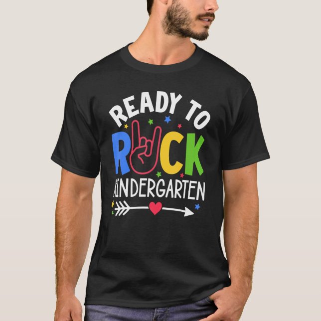 Camiseta Niños Pequeños El Primer Día De La Escuela Listos  (Anverso)