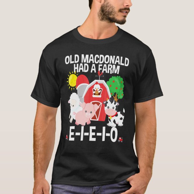Camiseta Niños Pequeños El Viejo Macdonald Tuvieron Una Gra (Anverso)